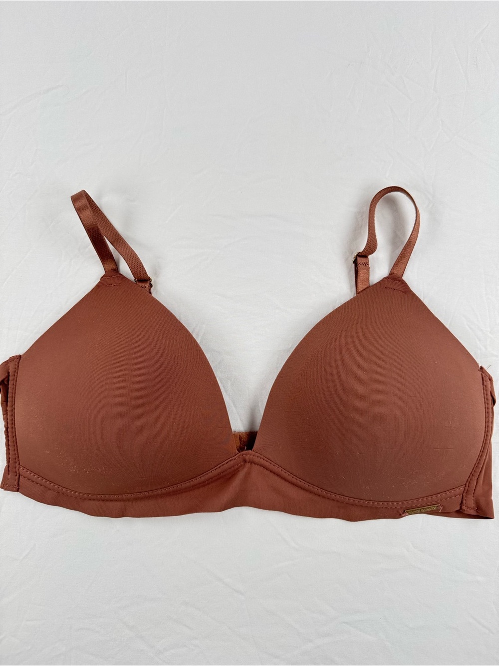 Vince Camuto Brown No Underwire T-Shirt Bra with Adjustable Straps